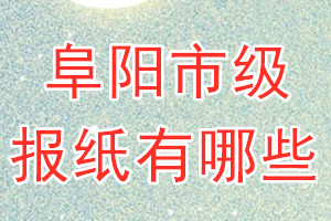 阜陽市級報(bào)紙有哪些