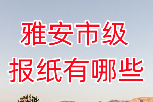 雅安市級報(bào)紙有哪些